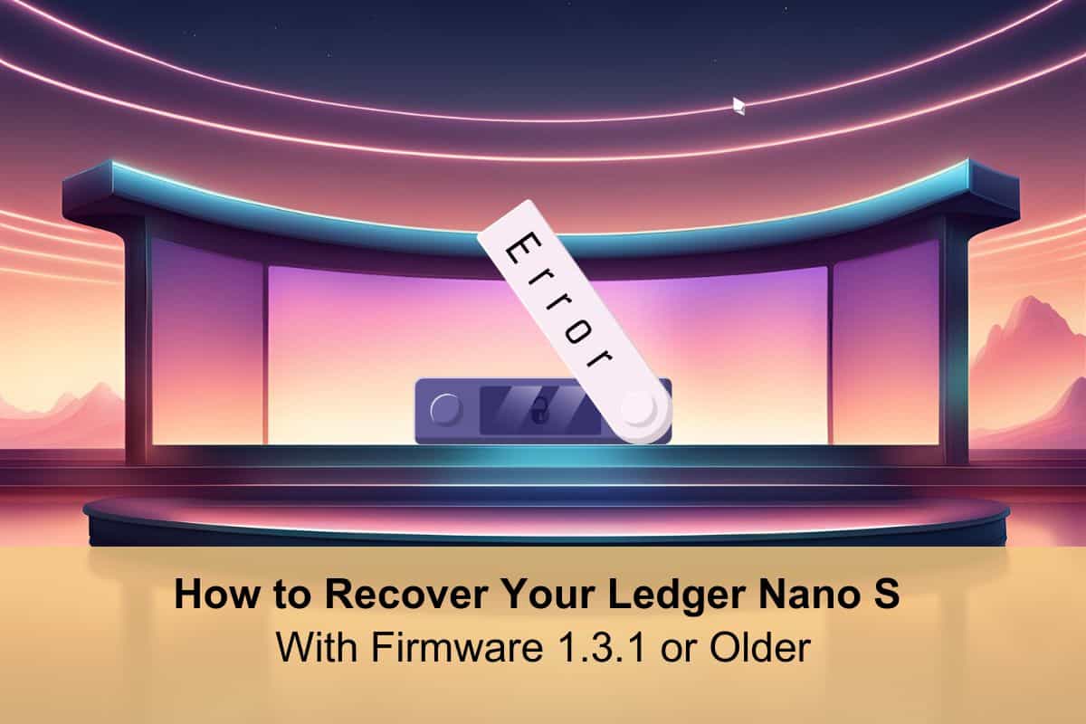 How to Recover Your Ledger Nano S With Firmware 1.3.1 or Older -  Professional Crypto Recovery