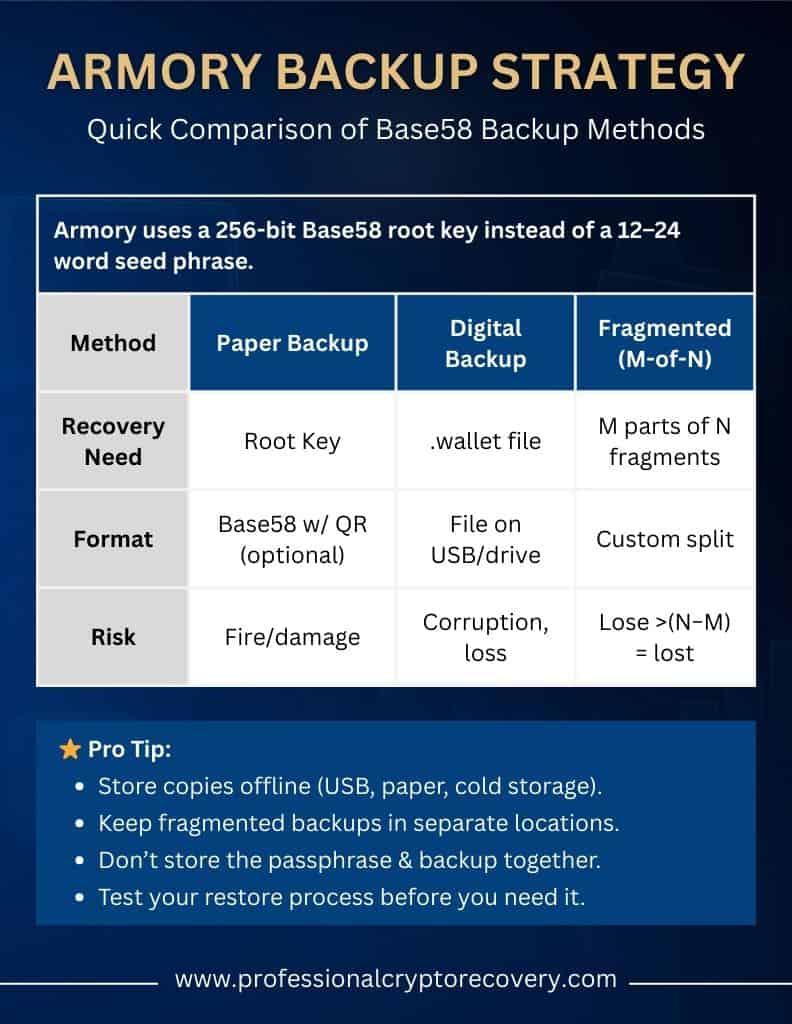 Armory Backup Strategy