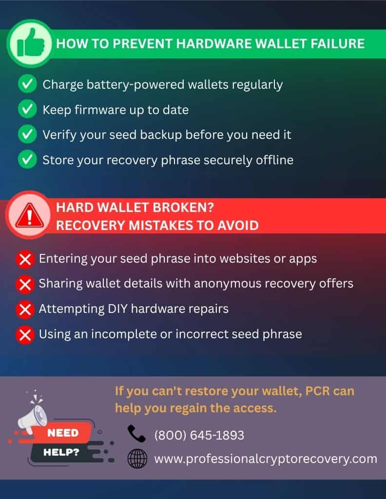 What To Do When Your Hardware Wallet Breaks